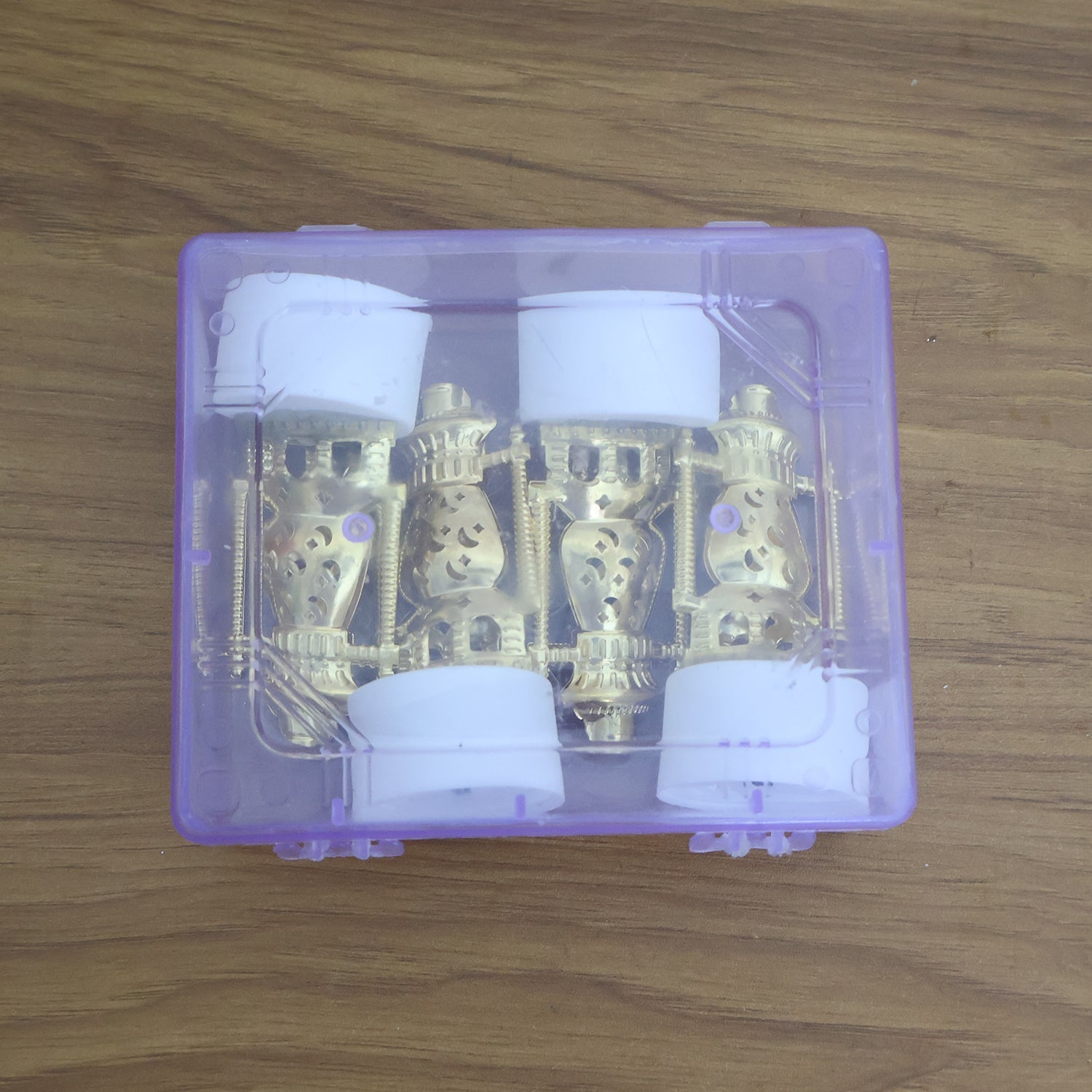 Mini Lantern-Style Flameless LED Tealights - (4 Pc) Mini Lantern-Style Flameless LED Tealights - (4 Pc)